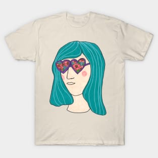 Flower Sunglasses T-Shirt